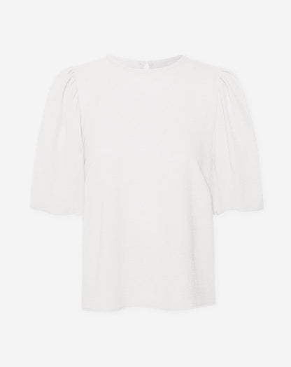 JULIE PUFF SLEEVE TOP CRÈME