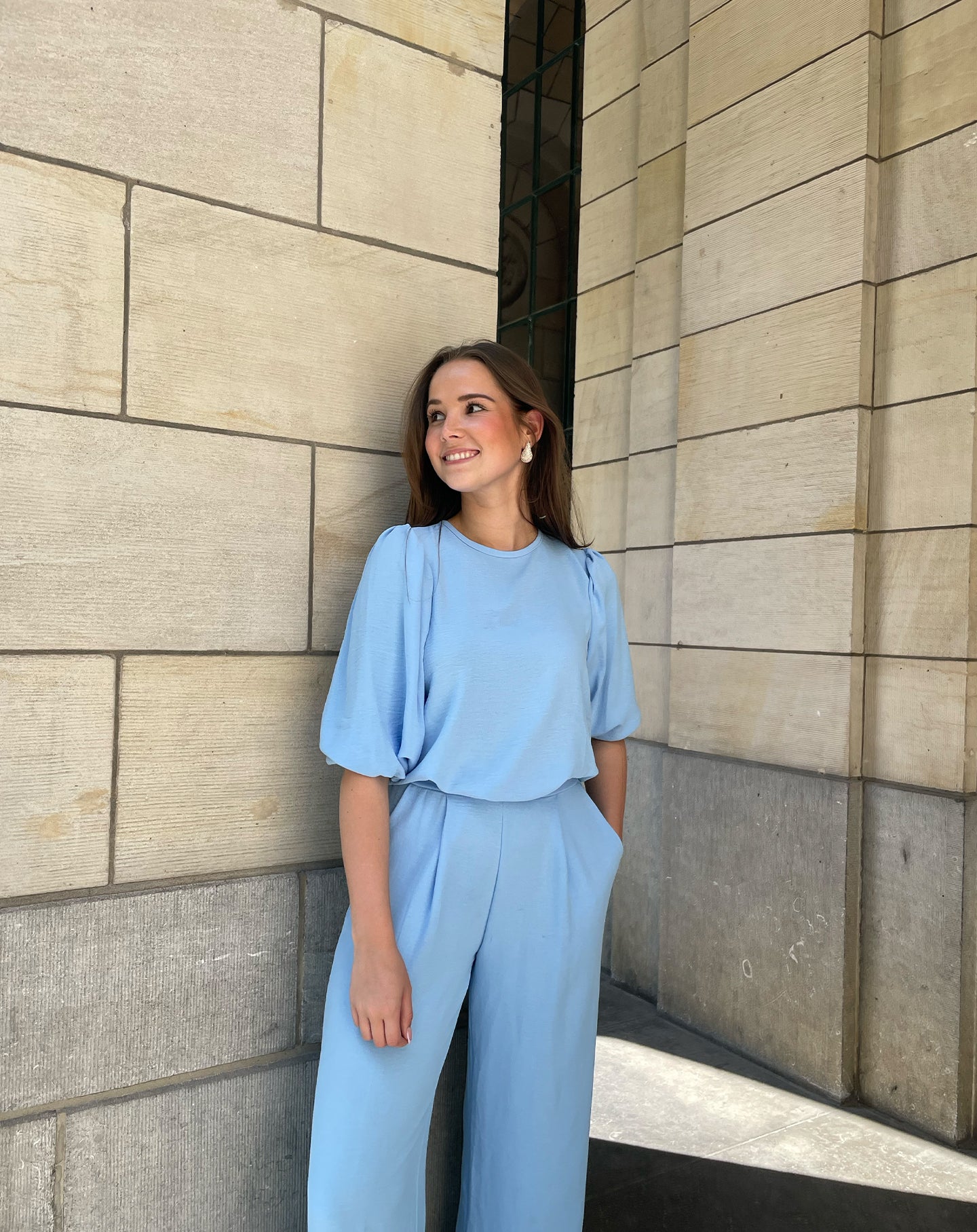 JULIE PANTALON PETITE LICHTBLAUW