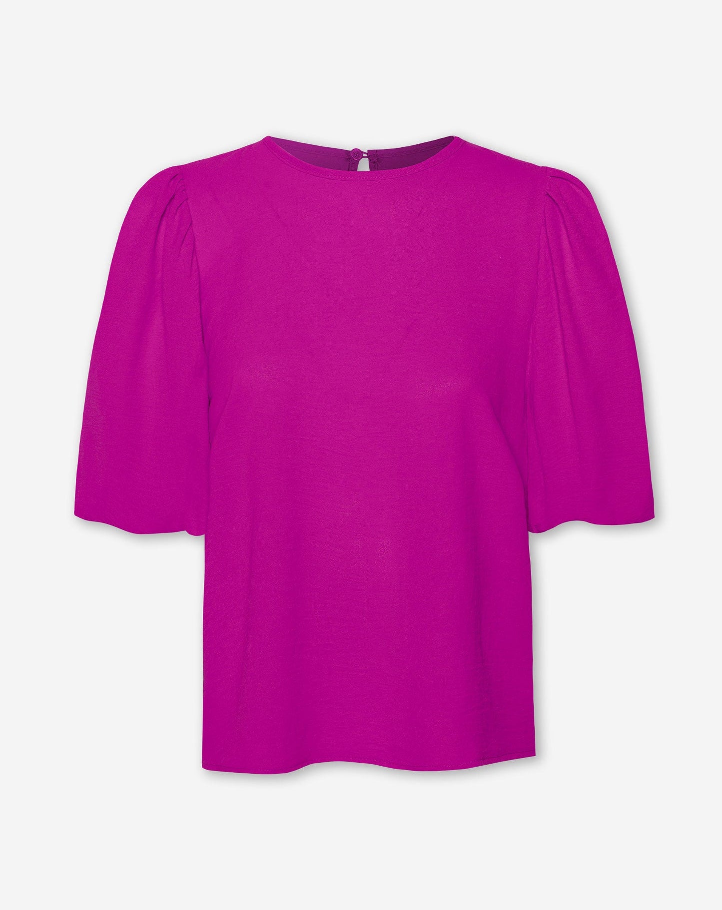 JULIE PUFF SLEEVE TOP MAGENTA