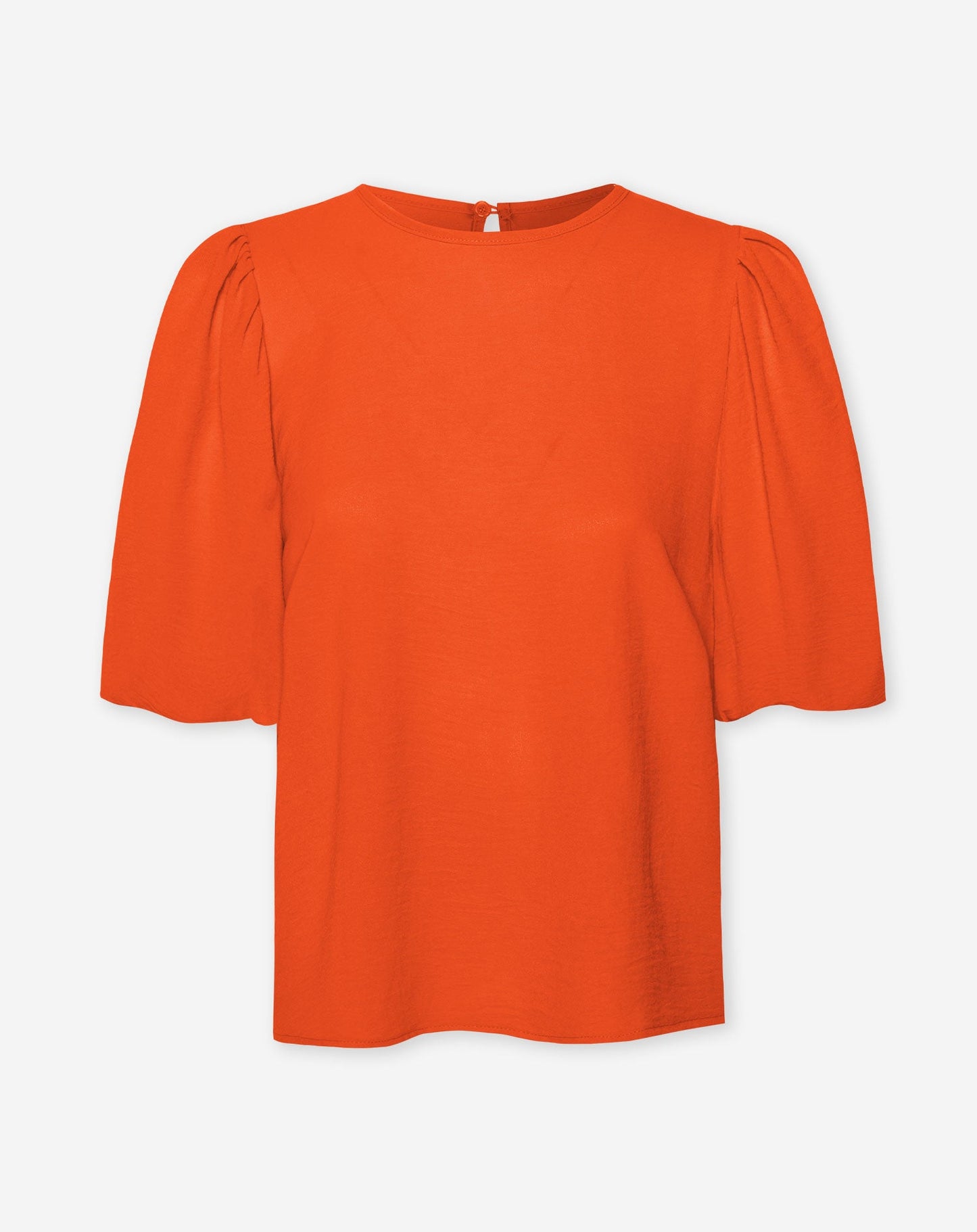 JULIE PUFF SLEEVE TOP ORANJE