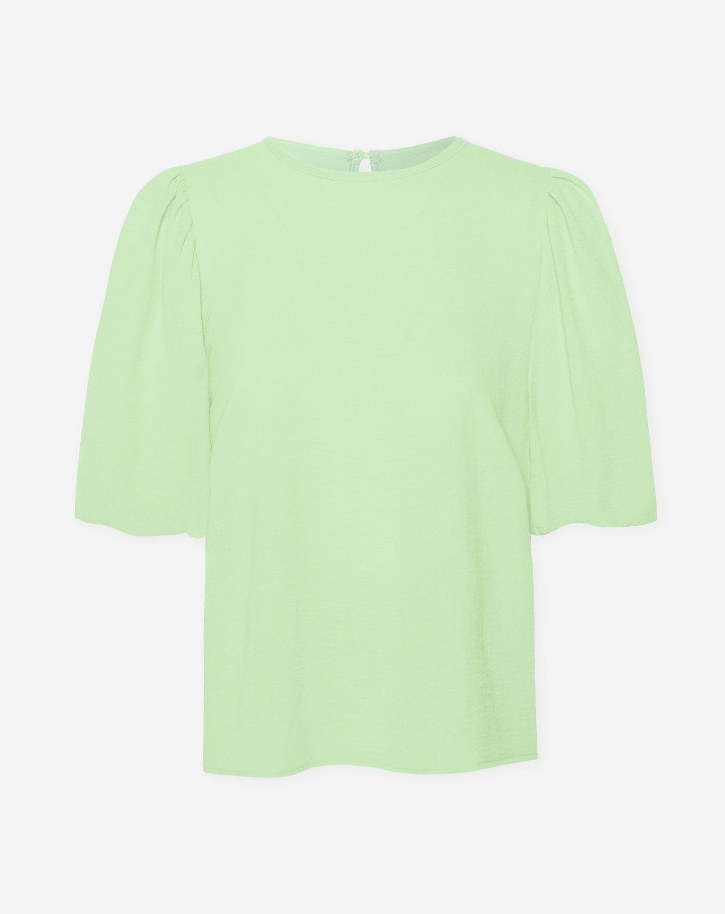 JULIE PUFF SLEEVE TOP PISTACHE