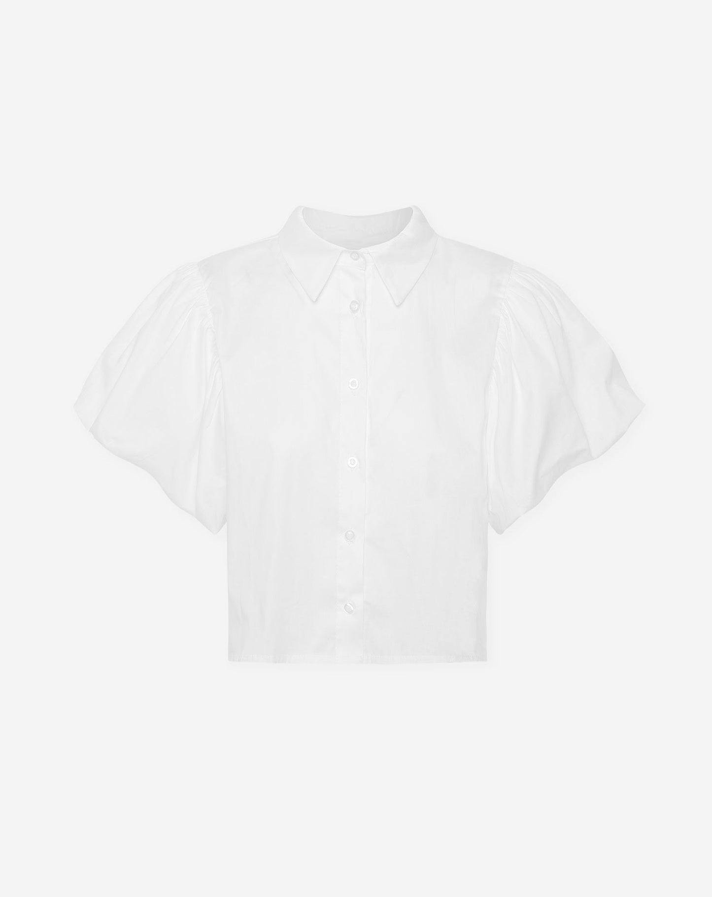 BALLOON SLEEVE BLOUSE WIT