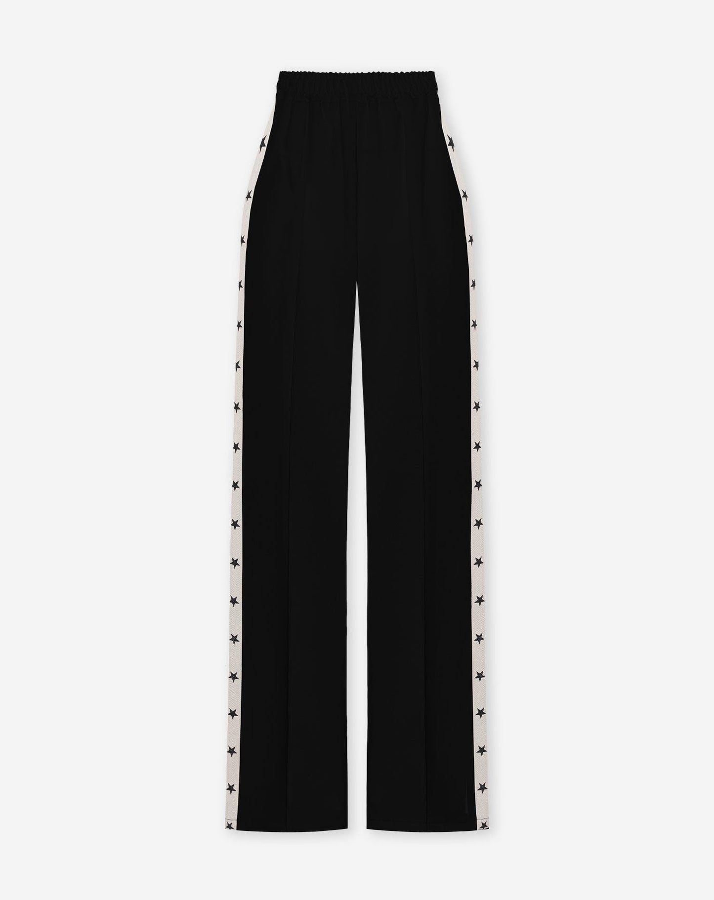 PINTUCK TAPE STRAIGHT LEG PANTALON PETITE ZWART