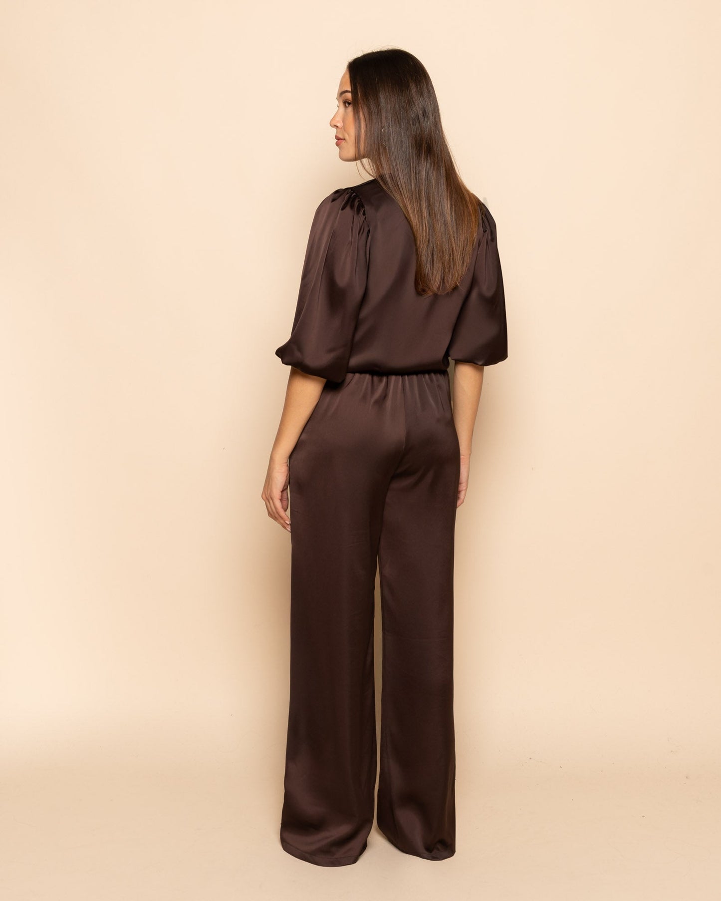 JULIE SATIN PANTALON TALL BRUIN