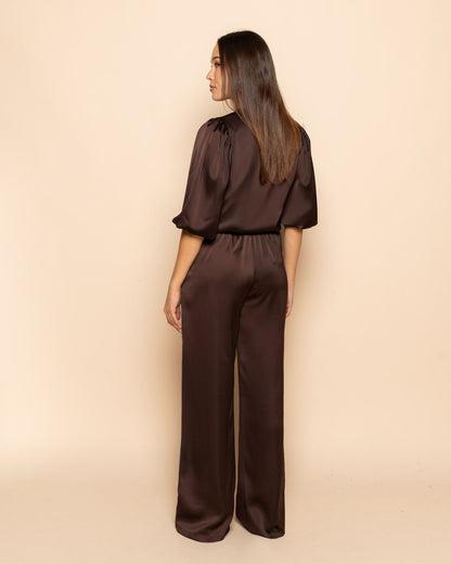 JULIE SATIN PANTALON TALL BRUIN