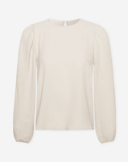 JULIE PUFF LONG SLEEVE TOP BEIGE