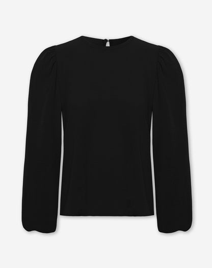 JULIE PUFF LONG SLEEVE TOP ZWART