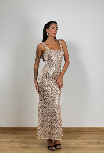 Abito SIRENA PAILLETTES GOLD 14094