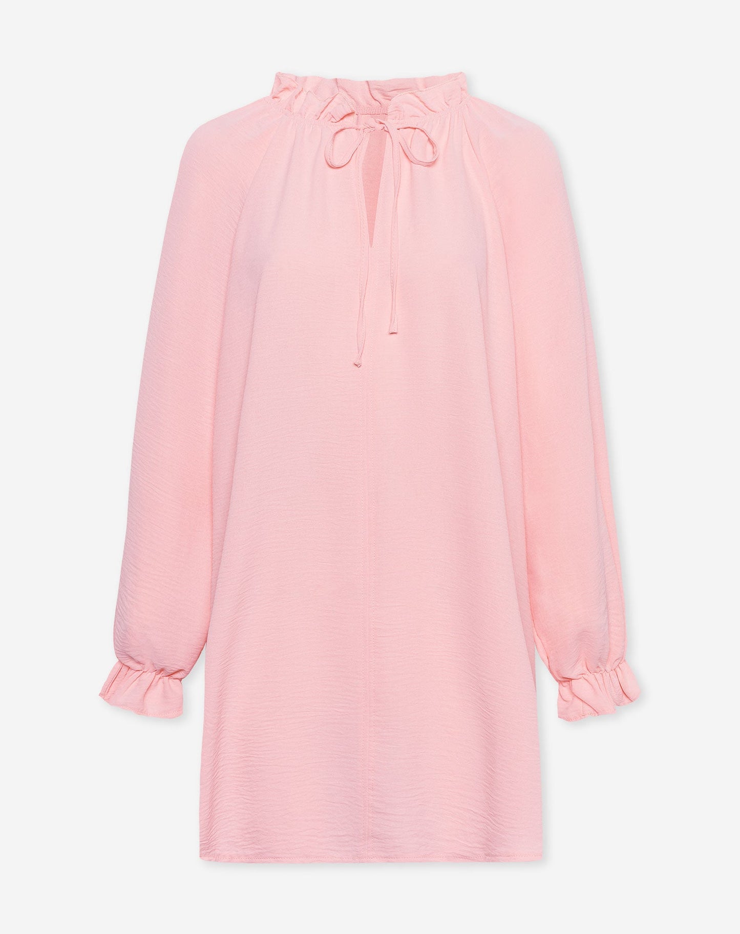 JULIE RUFFLE NECK DRESS LICHTROZE