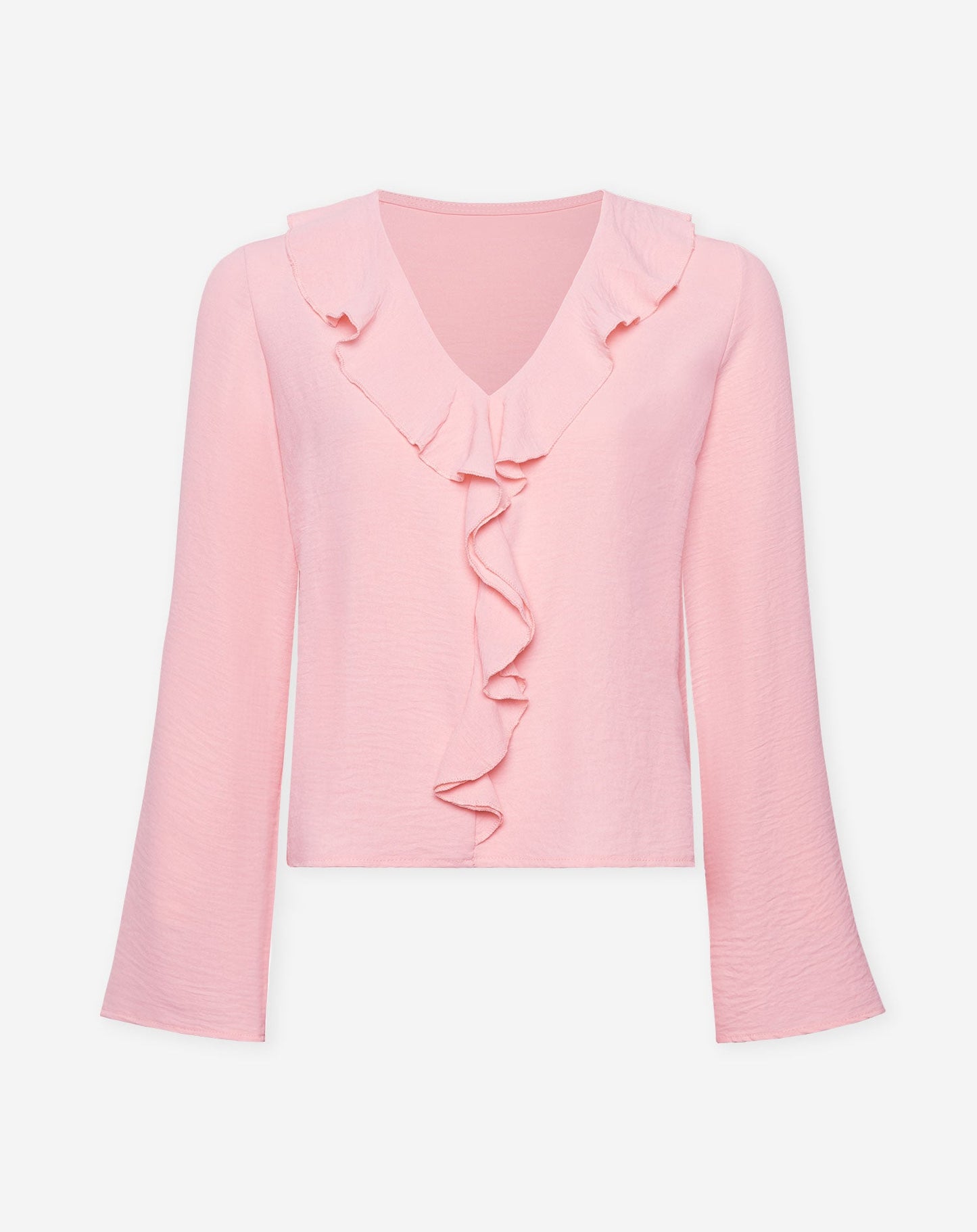 JULIE RUFFLE V-NECK TOP LICHTROZE