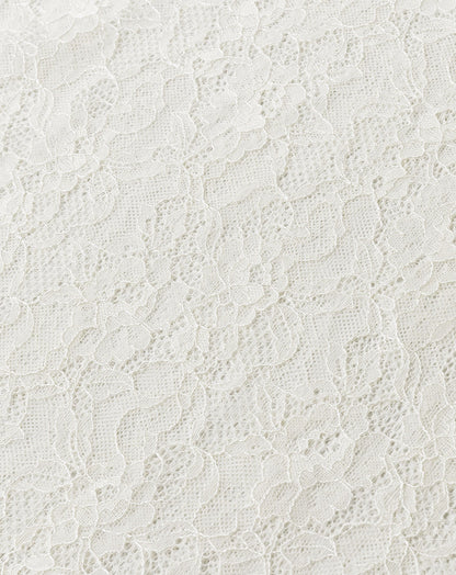 LACE TEE TOP CRÈME