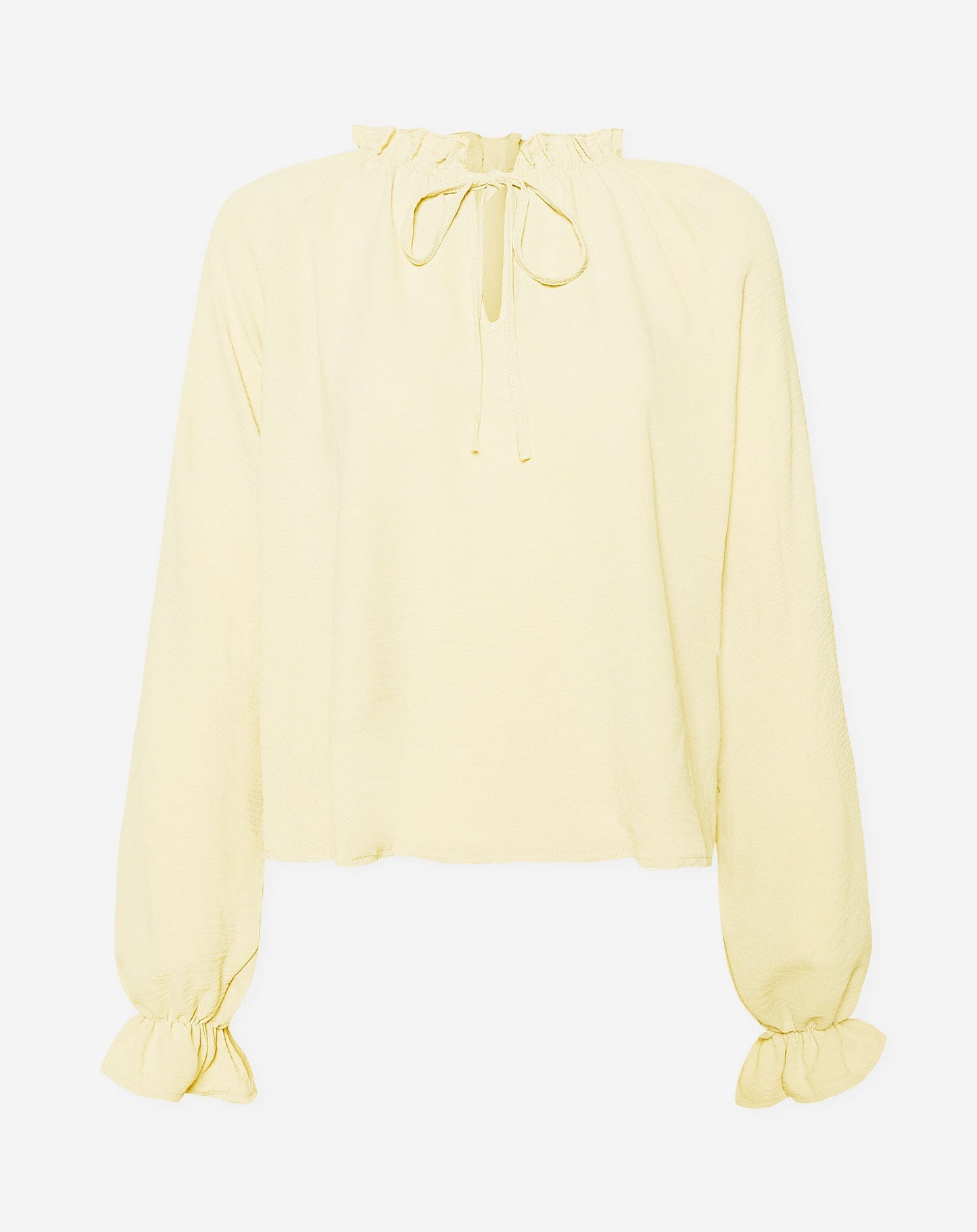 JULIE RUFFLE CORD TOP BOTERGEEL