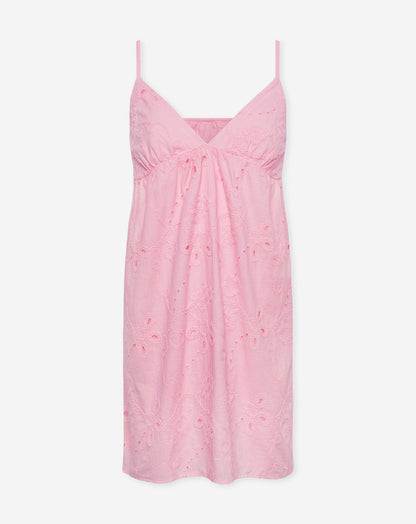 MANOU BRODERIE CAMI DRESS ROZE