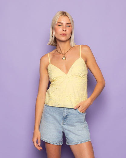 MANOU BRODERIE CAMI TOP BOTERGEEL