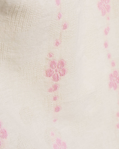FLOWER COTTON SHORTS HARD ROZE
