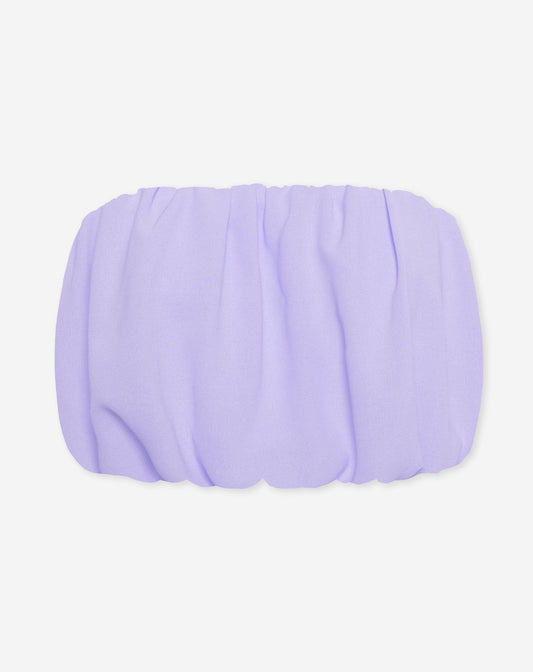 JULIE BUBBLE HEM BANDEAU TOP LILA
