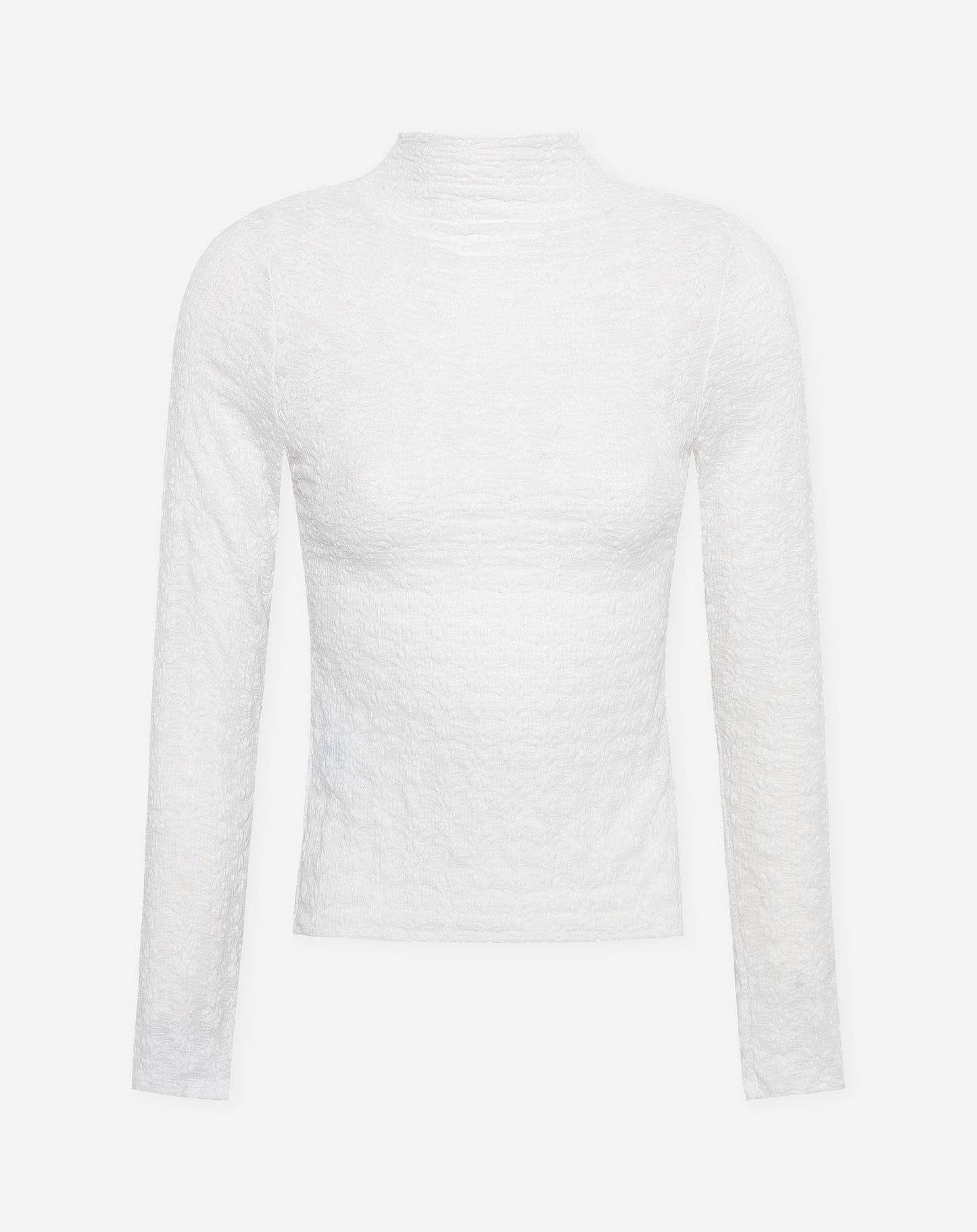 FLOWER STRUCTURE LONG SLEEVE TOP WIT