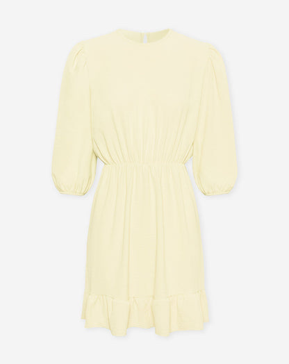 JULIE PUFF SLEEVE RUFFLE DRESS BOTERGEEL