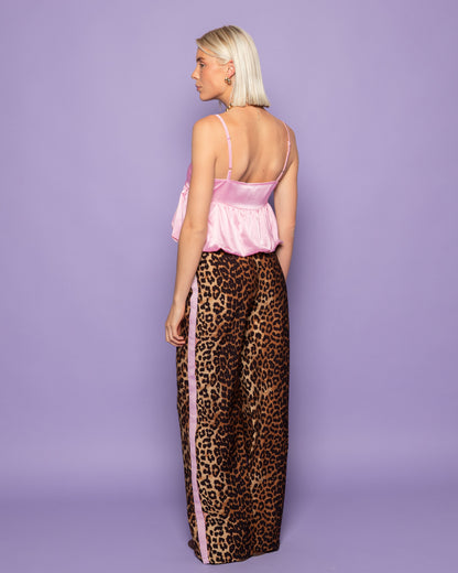 SATIN BALLOON CAMI TOP ROZE