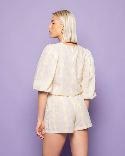 FLOWER COTTON SHORTS BOTERGEEL