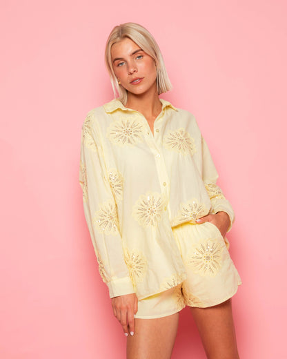 JODIE FLOWER SHORTS BOTERGEEL