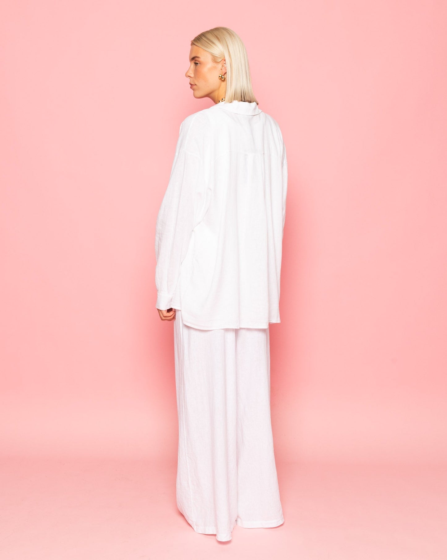 CARMEN LINEN WIDE LEG PANTS TALL WIT