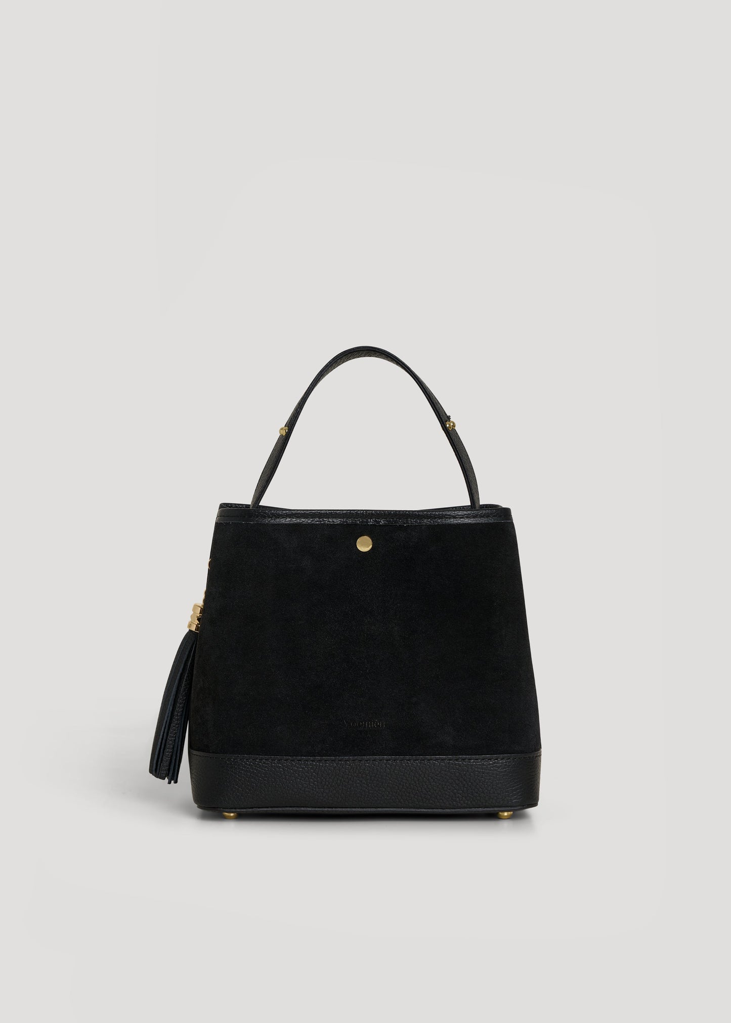 Borsa Kendy in Camoscio e Pelle Nera