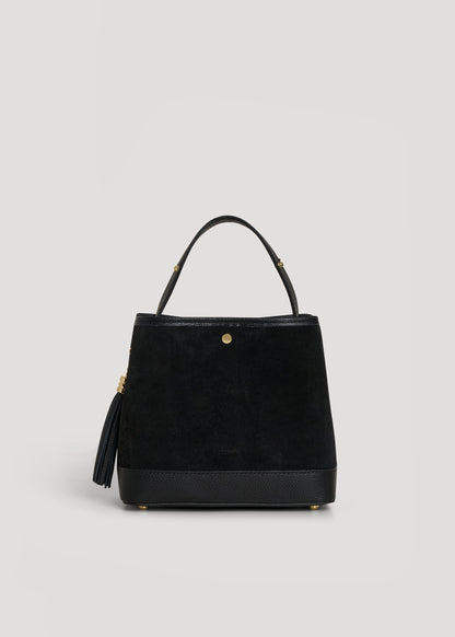 Borsa Kendy in Camoscio e Pelle Nera