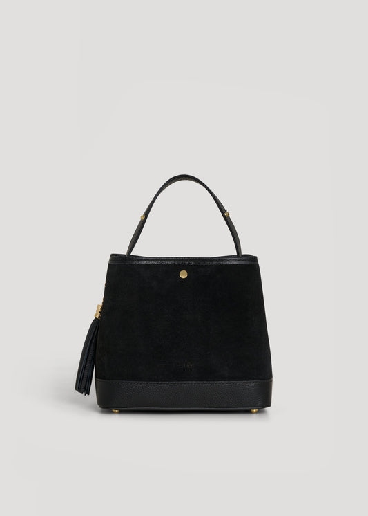 Borsa Kendy in Camoscio e Pelle Nera