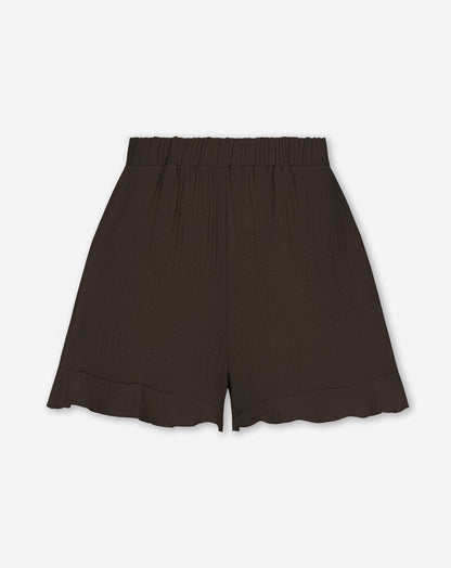 MOUSSELINE SHORTS BRUIN
