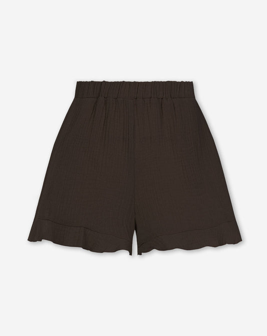 MOUSSELINE SHORTS BRUIN