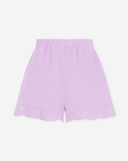 MOUSSELINE SHORTS LILA