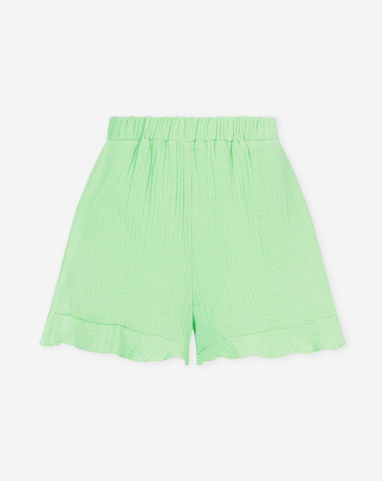 MOUSSELINE SHORTS PISTACHE