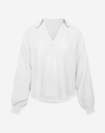 MOUSSELINE BLOUSE CRÈME