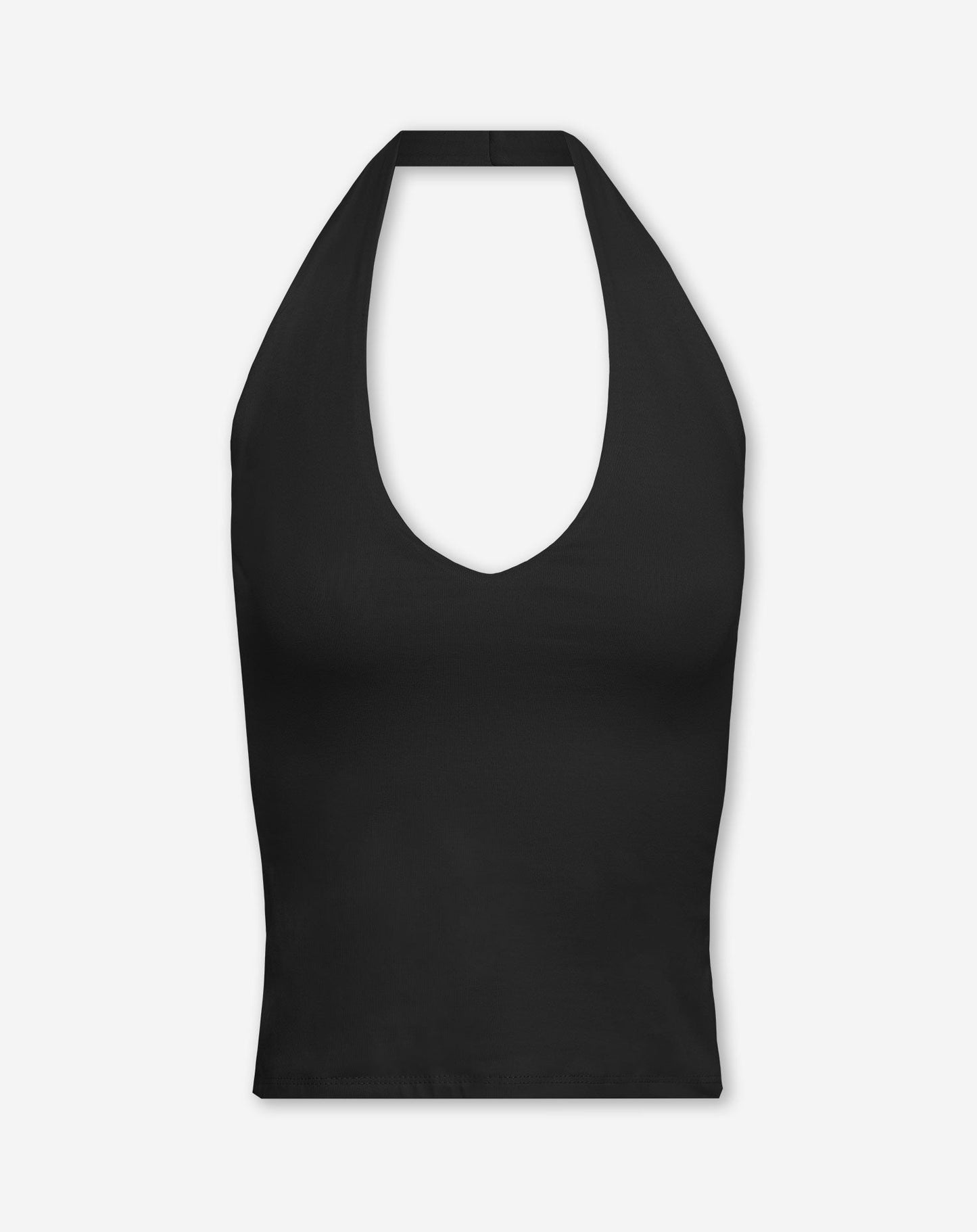 TAMAR HALTER TOP ZWART
