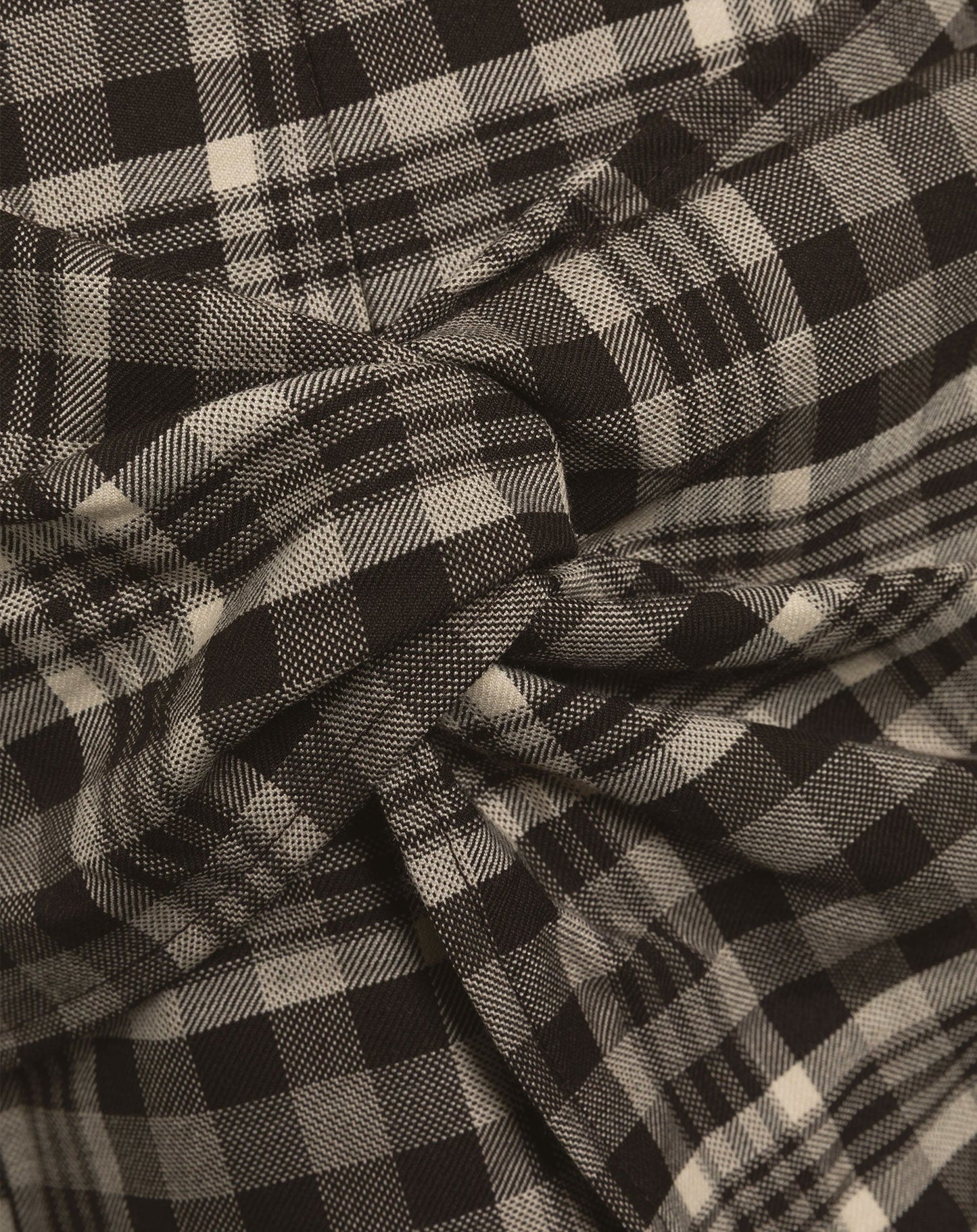 CHECK KNOTTED SKORT BRUIN