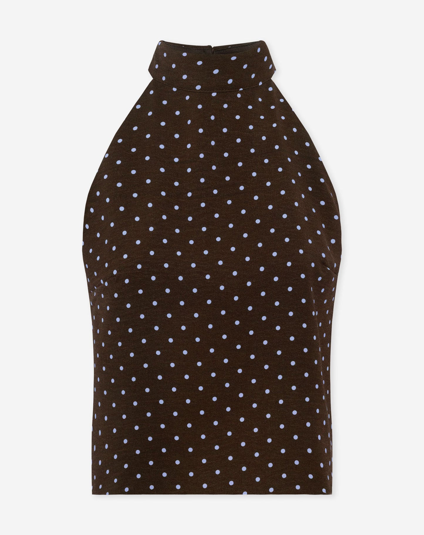 JULIE SMALL DOT HALTER TOP BRUIN