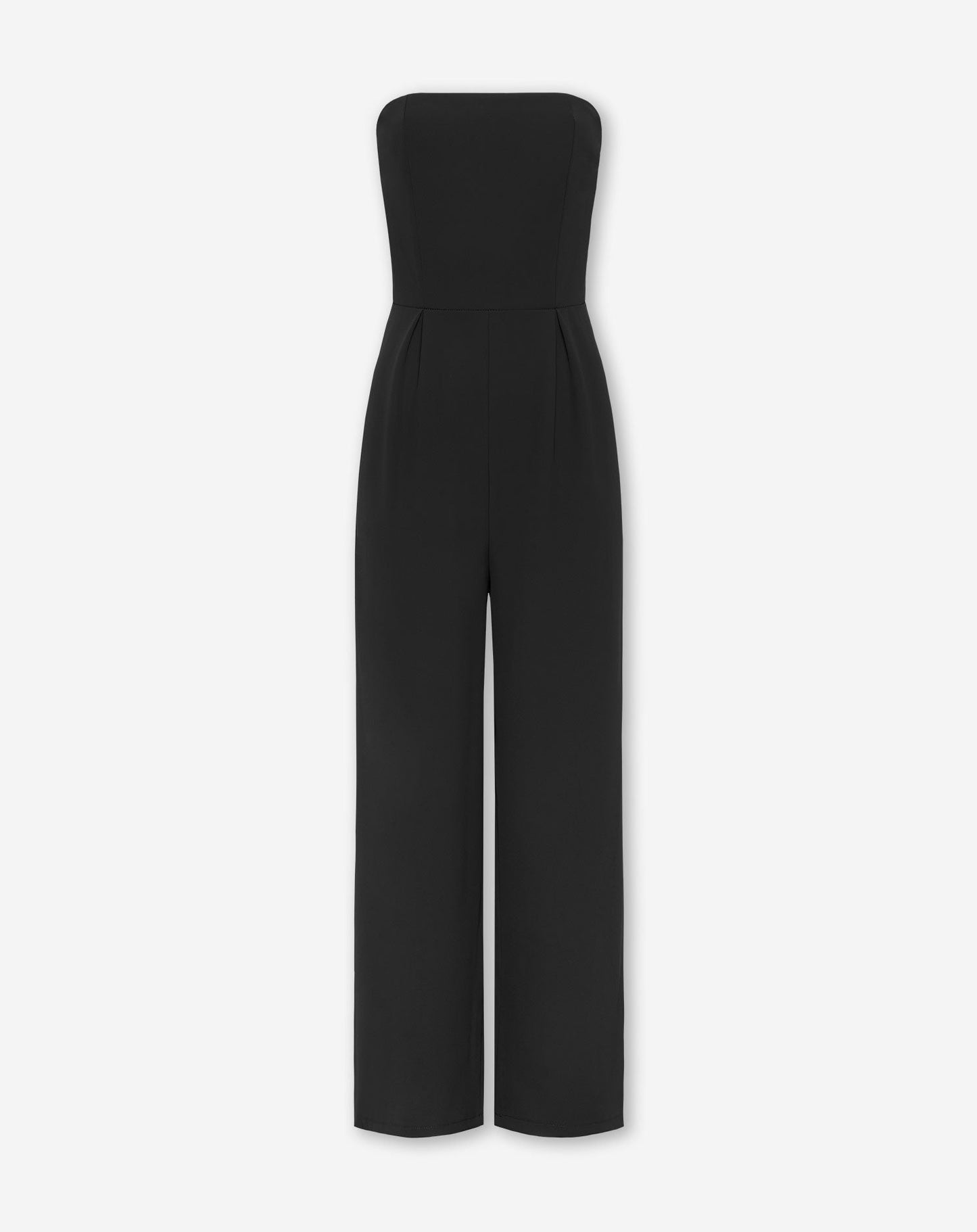 ISA STRAPLESS JUMPSUIT ZWART