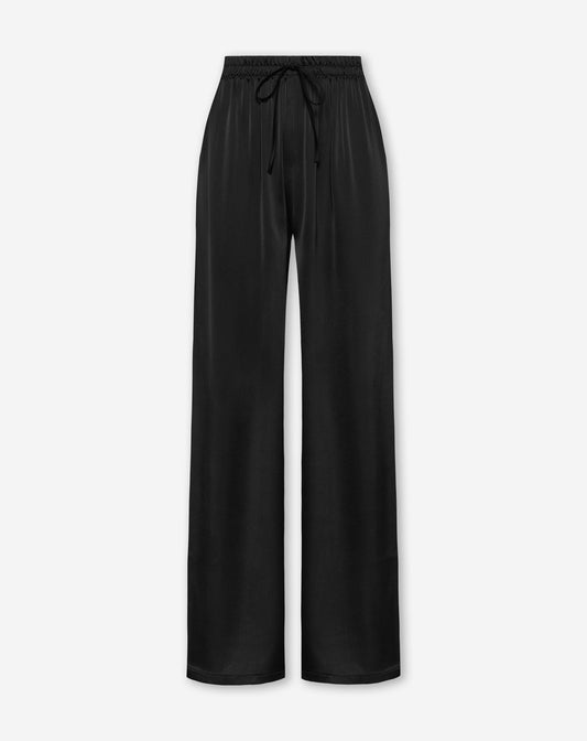 CARMEN SATIN PANTS PETITE ZWART