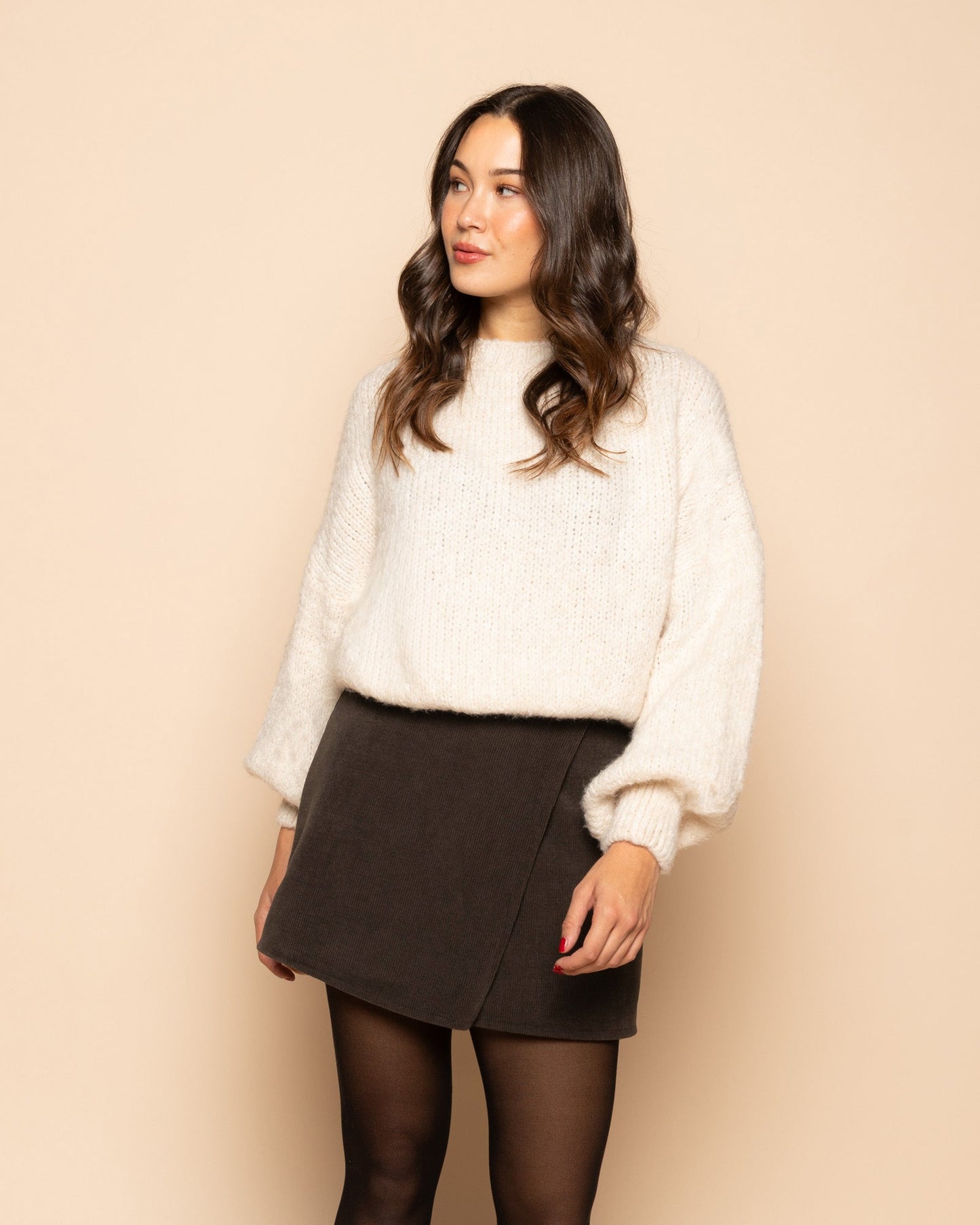 ALISON CORDUROY SKORT BRUIN