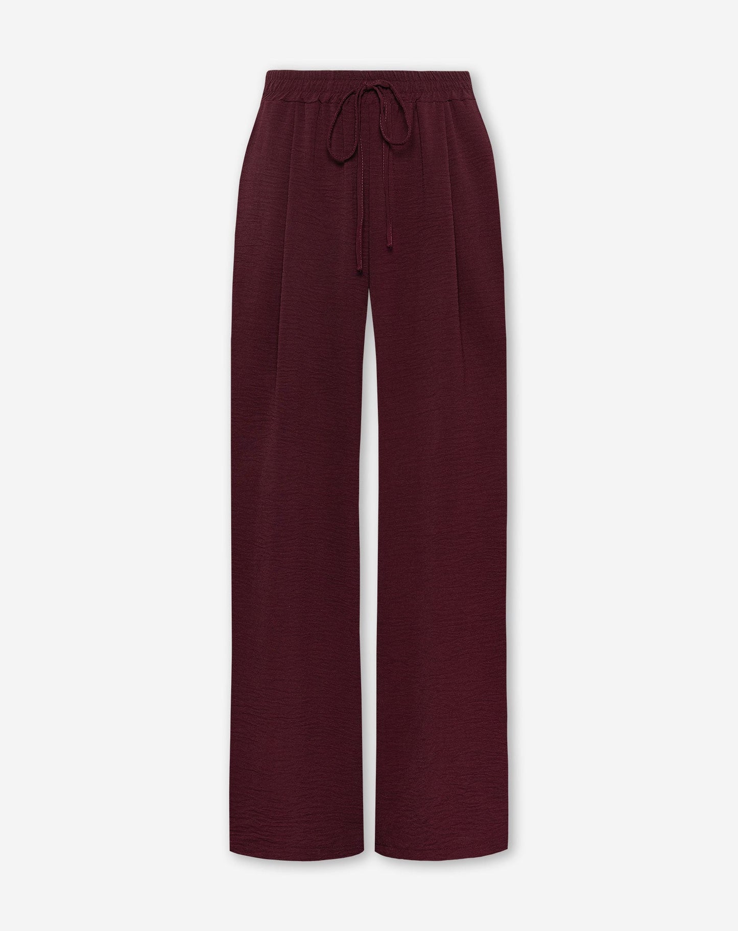 JULIE WIDE LEG PANTALON PETITE DONKER BURGUNDY