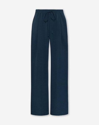JULIE WIDE LEG PANTALON TALL MARINEBLAUW
