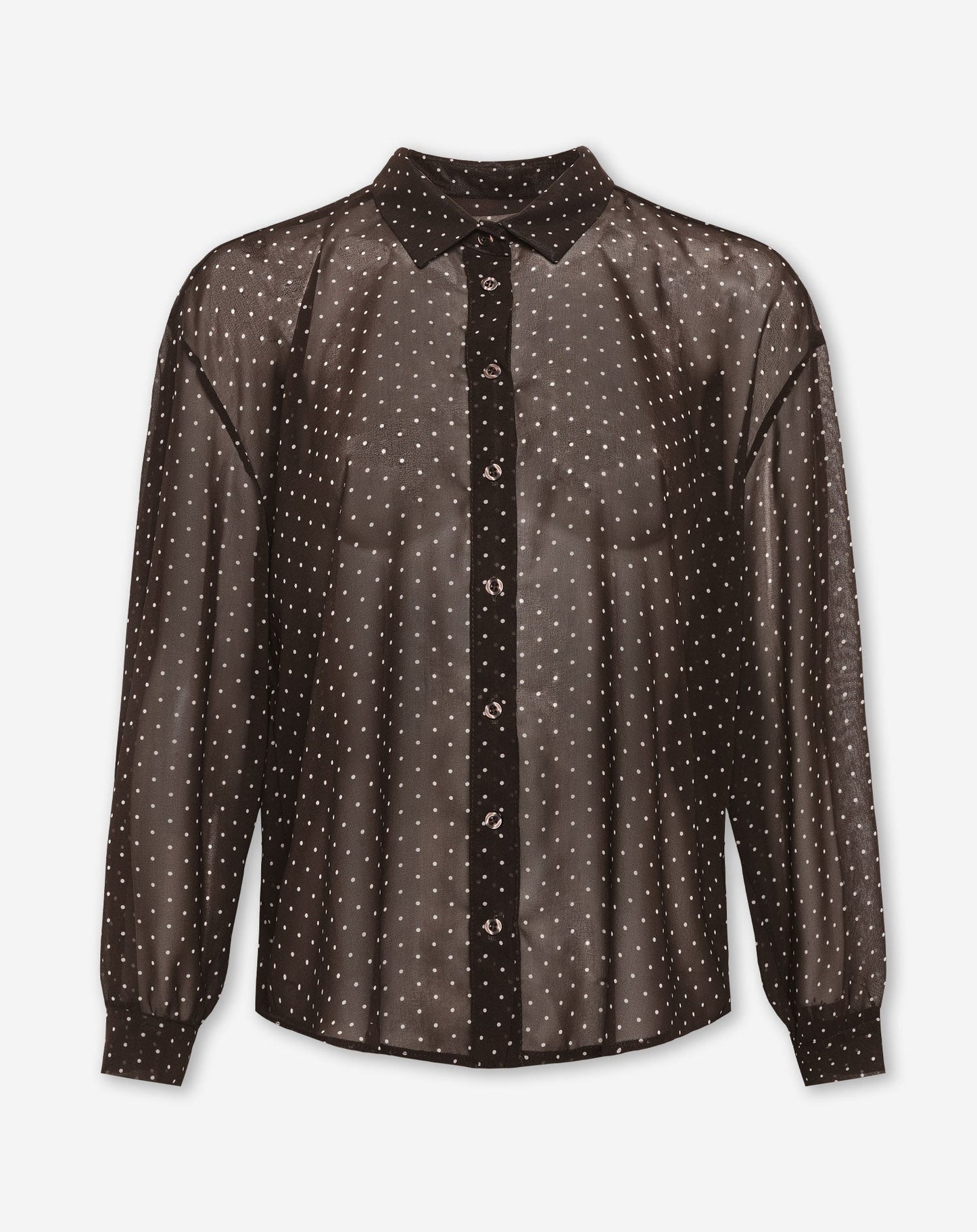 DANA SMALL DOTS BLOUSE BRUIN