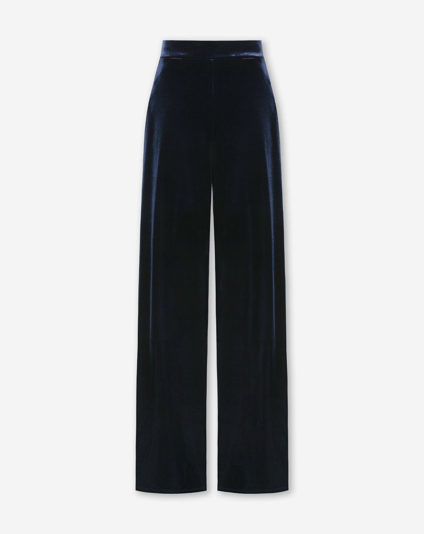 JULIE VELVET PANTALON TALL MARINEBLAUW