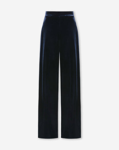 JULIE VELVET PANTALON PETITE MARINEBLAUW