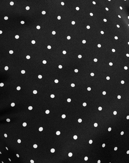 SATIN DOTS HALTER TOP