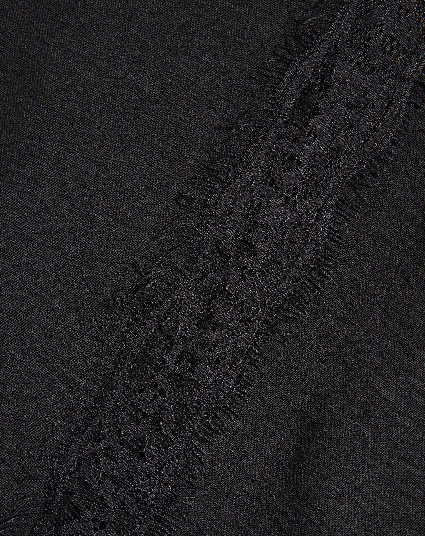 JULIE LACE TAPE PANTALON TALL ZWART