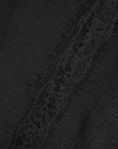 JULIE LACE TAPE PANTALON ZWART