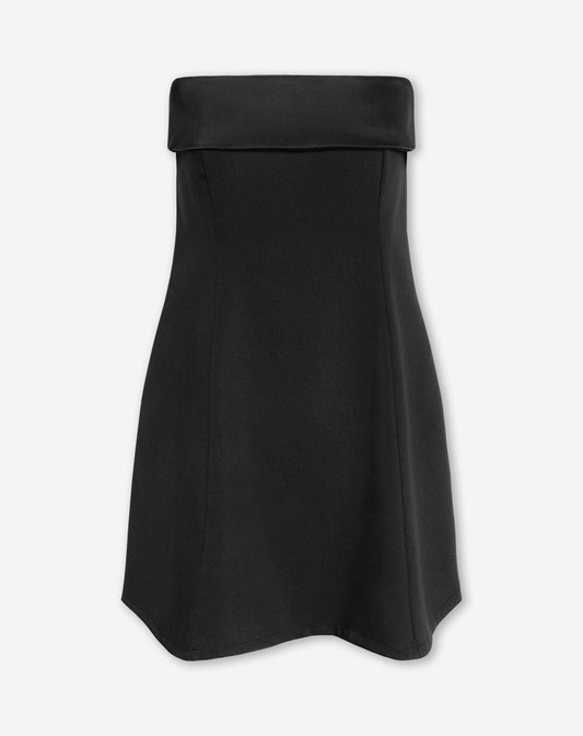 JAEL STRAPLESS DRESS ZWART