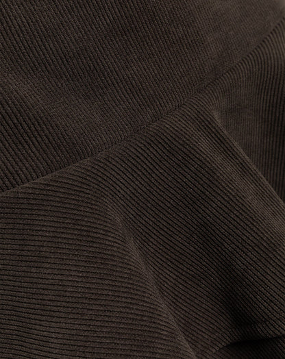 CORDUROY RUFFLE SKIRT BRUIN